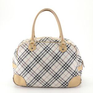 Burberry Blue Label Boston Bag in Nova Check with Leather Trim